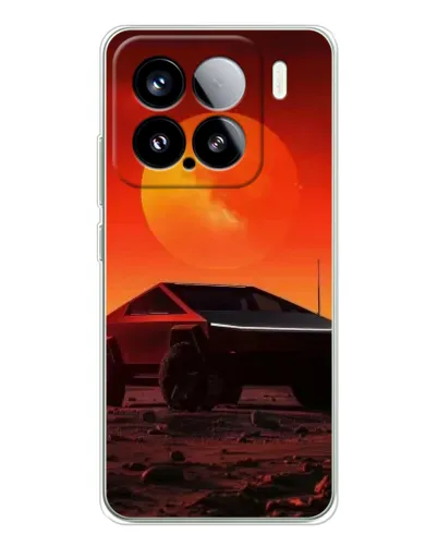 Чехол для Xiaomi 15S Pro с картинкой «Cybertruck на Марсе»