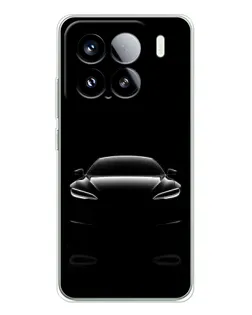 Чехол для Xiaomi 15S Pro с картинкой «Силуэт Tesla Night»