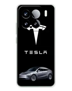 Чехол для Xiaomi 15S Pro с картинкой «Tesla Model Y»