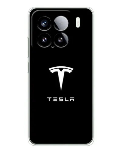 Чехол для Xiaomi 15S Pro с картинкой «Tesla White Logo»