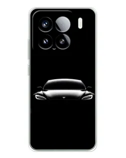 Чехол для Xiaomi 15S Pro с картинкой «Фары Tesla Night»