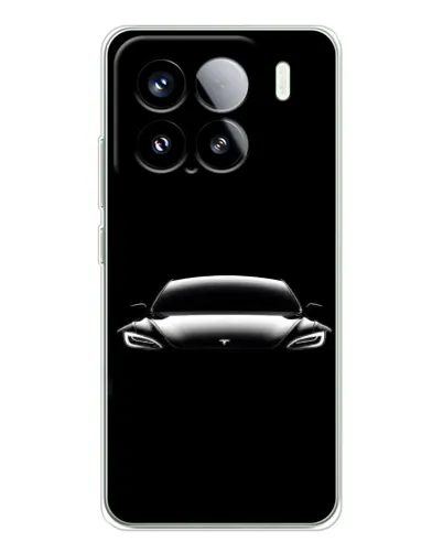 Чехол для Xiaomi 15S Pro с картинкой «Фары Tesla Night»