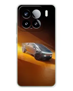 Чехол для Xiaomi 15S Pro с картинкой «Cybertruck в пустыне»