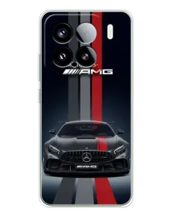 Чехол для Xiaomi 15S Pro с картинкой «Mercedes — белый карбон»