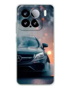 Чехол для Xiaomi 15S Pro с картинкой «Mercedes — ночной город»