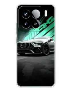 Чехол для Xiaomi 15S Pro с картинкой «Темный Mercedes AMG»