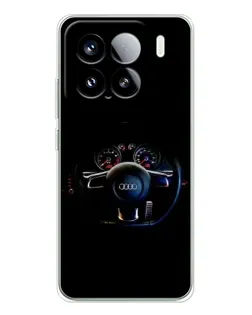 Чехол для Xiaomi 15S Pro с картинкой «Салон Audi — руль»
