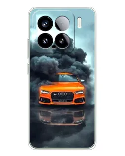 Чехол для Xiaomi 15S Pro с картинкой «Audi в облаках дыма»