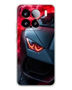 Чехол для Xiaomi 15S Pro с картинкой «Lamborghini красное сияние»