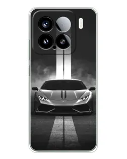 Чехол для Xiaomi 15S Pro с картинкой «Lamborghini симметрия дорог»