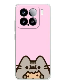 Чехол для Xiaomi 15S Pro с картинкой «Pusheen и печенье»