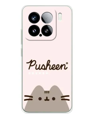 Чехол для Xiaomi 15S Pro с картинкой «Pusheen логотип»