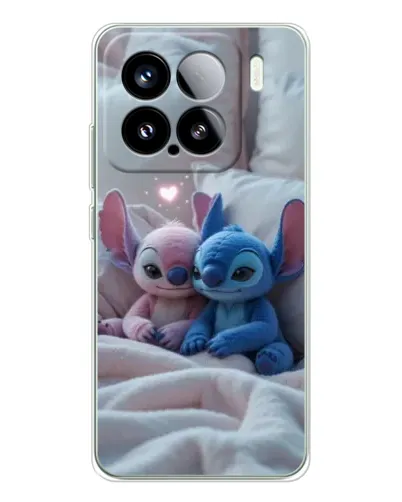 Чехол для Xiaomi 15S Pro с картинкой «Плюшевые Стич Ангел»