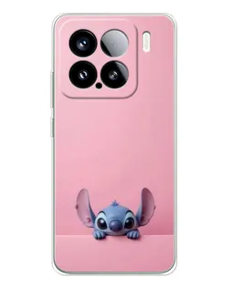 Чохол для Xiaomi 15S Pro з картинкою «Stitch визирає»