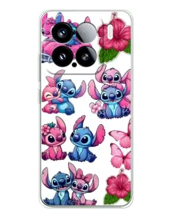 Чохол для Xiaomi 15S Pro з картинкою «Стікери Stitch та Angel»