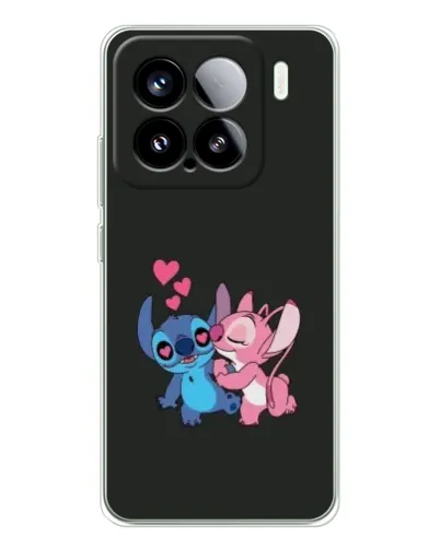 Чехол для Xiaomi 15S Pro с картинкой «Анжел целует Стича»