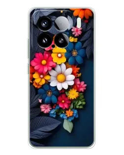 Чехол для Xiaomi 15S Pro с картинкой «Цветочная феерия»