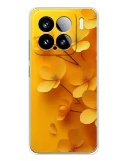 Чехол для Xiaomi 15S Pro с картинкой «Золотые лепестки»