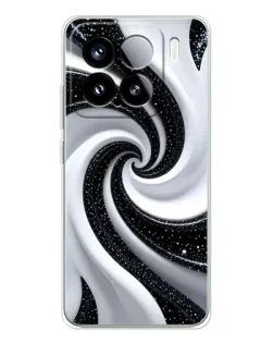 Чехол для Xiaomi 15S Pro с картинкой «Черно-белая спираль» Чехол для Xiaomi 15S Pro с картинкой «Черно-белая спираль»