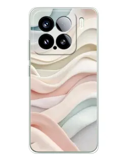 Чехол для Xiaomi 15S Pro с картинкой «Пастельные нежные волны»