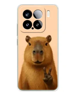 Чехол для Xiaomi 15S Pro с картинкой «Капибара виктория»