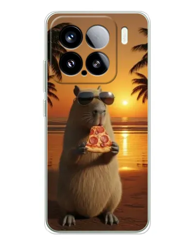 Чехол для Xiaomi 15S Pro с картинкой «Капибара с пиццей» Чехол для Xiaomi 15S Pro с картинкой «Капибара с пиццей»
