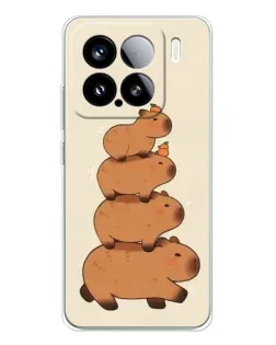 Чехол для Xiaomi 15S Pro с картинкой «Башня из капибар»