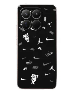 Чехол для Xiaomi 15T Pro с картинкой «Nike Black Pattern» Чехол для Xiaomi 15T Pro с картинкой «Nike Black Pattern»