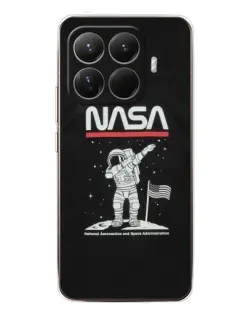 Чехол для Xiaomi 15T Pro с картинкой «NASA — шагаем по Луне»