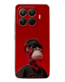 Чохол для Xiaomi 15T Pro з картинкою «Bored Ape в червоному»