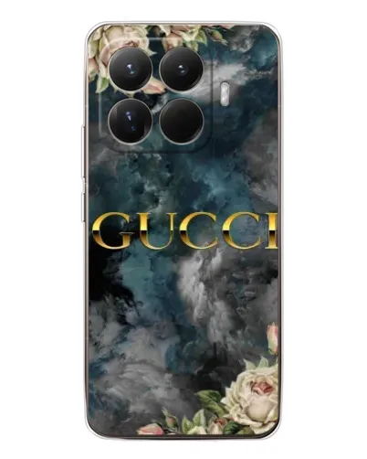Чехол для Xiaomi 15T Pro с картинкой «Абстрактные цветы Gucci»