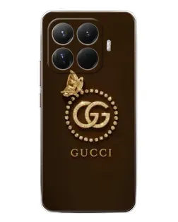 Чехол для Xiaomi 15T Pro с картинкой «Gucci — золотая бабочка»