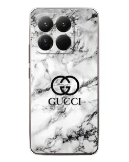 Чехол для Xiaomi 15T Pro с картинкой «Gucci — мраморный шик»