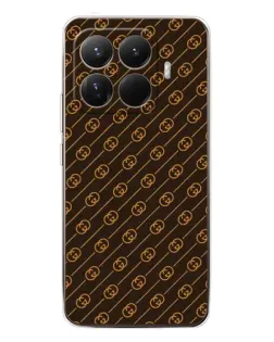 Чехол для Xiaomi 15T Pro с картинкой «Gucci — золотые диагонали»