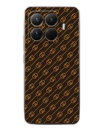 Чехол для Xiaomi 15T Pro с картинкой «Gucci — золотые диагонали»