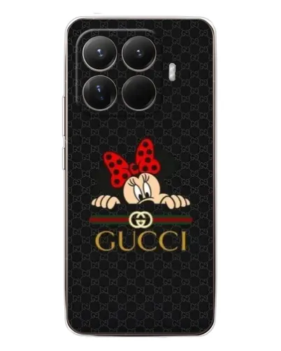Чехол для Xiaomi 15T Pro с картинкой «Минни Маус Gucci — черный»