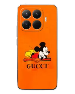 Чехол для Xiaomi 15T Pro с картинкой «Микки Маус Gucci — оранж»
