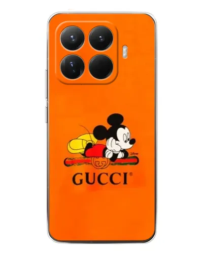 Чехол для Xiaomi 15T Pro с картинкой «Микки Маус Gucci — оранж» Чехол для Xiaomi 15T Pro с картинкой «Микки Маус Gucci — оранж»
