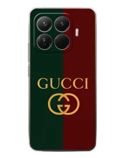 Чехол для Xiaomi 15T Pro с картинкой «Gucci — темно-зеленый градиент»