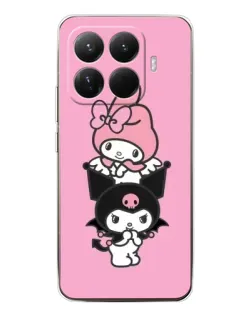Чехол для Xiaomi 15T Pro с картинкой «My Melody и Kuromi»