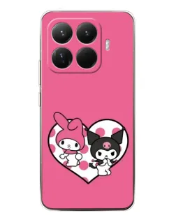 Чехол для Xiaomi 15T Pro с картинкой «Kuromi и My Melody»
