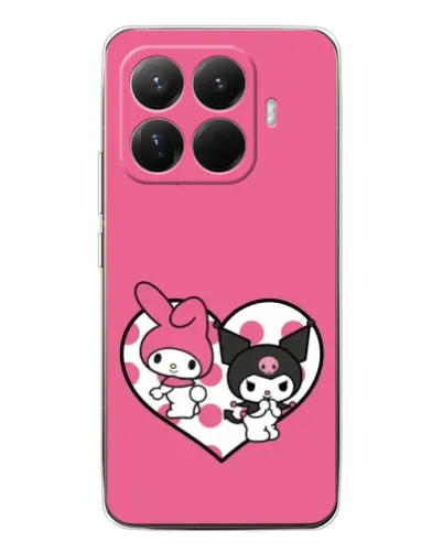 Чехол для Xiaomi 15T Pro с картинкой «Kuromi и My Melody»