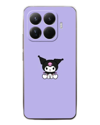 Чехол для Xiaomi 15T Pro с картинкой «Kuromi — фиолетовый минимализм»