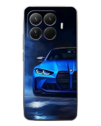 Чехол для Xiaomi 15T Pro с картинкой «Голубая BMW M4» Чехол для Xiaomi 15T Pro с картинкой «Голубая BMW M4»
