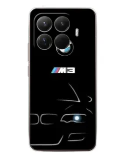 Чехол для Xiaomi 15T Pro с картинкой «Минималистичный принт BMW M3»