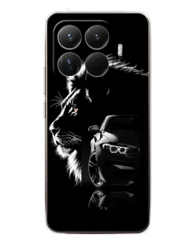 Чехол для Xiaomi 15T Pro с картинкой «BMW и лев» Чехол для Xiaomi 15T Pro с картинкой «BMW и лев»