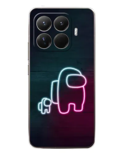 Чехол для Xiaomi 15T Pro с картинкой «Among Us неон-арт»