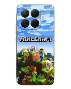 Чохол для Xiaomi 15T Pro з картинкою «Minecraft класичний світ»