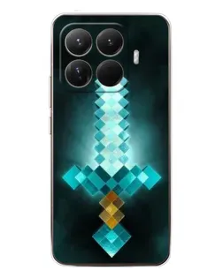 Чохол для Xiaomi 15T Pro з картинкою «Алмазний меч неон»