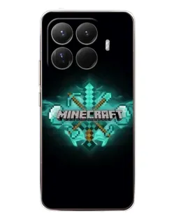 Чохол для Xiaomi 15T Pro з картинкою «Minecraft Diamond лого»